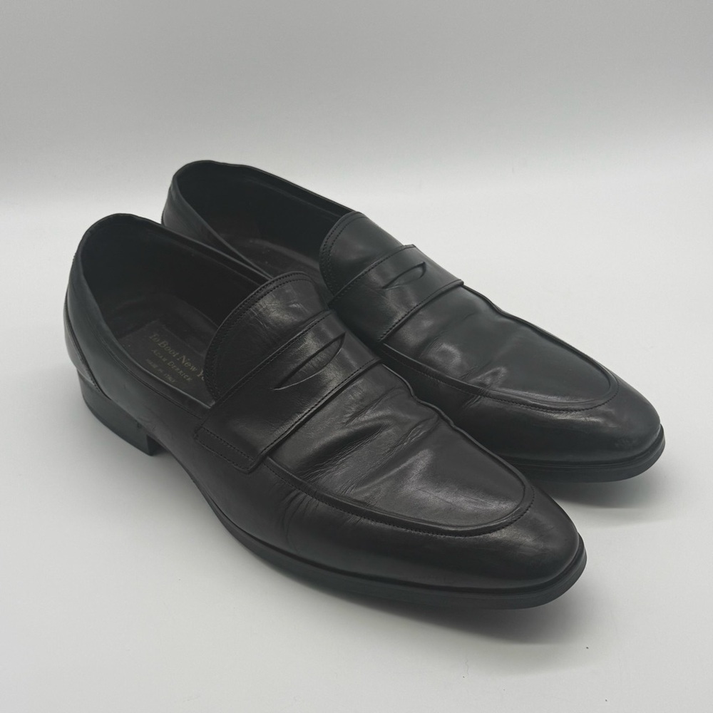 To Boot New York Adam Derrick Ravello Penny Loafers Men's 11.5 Black Leather